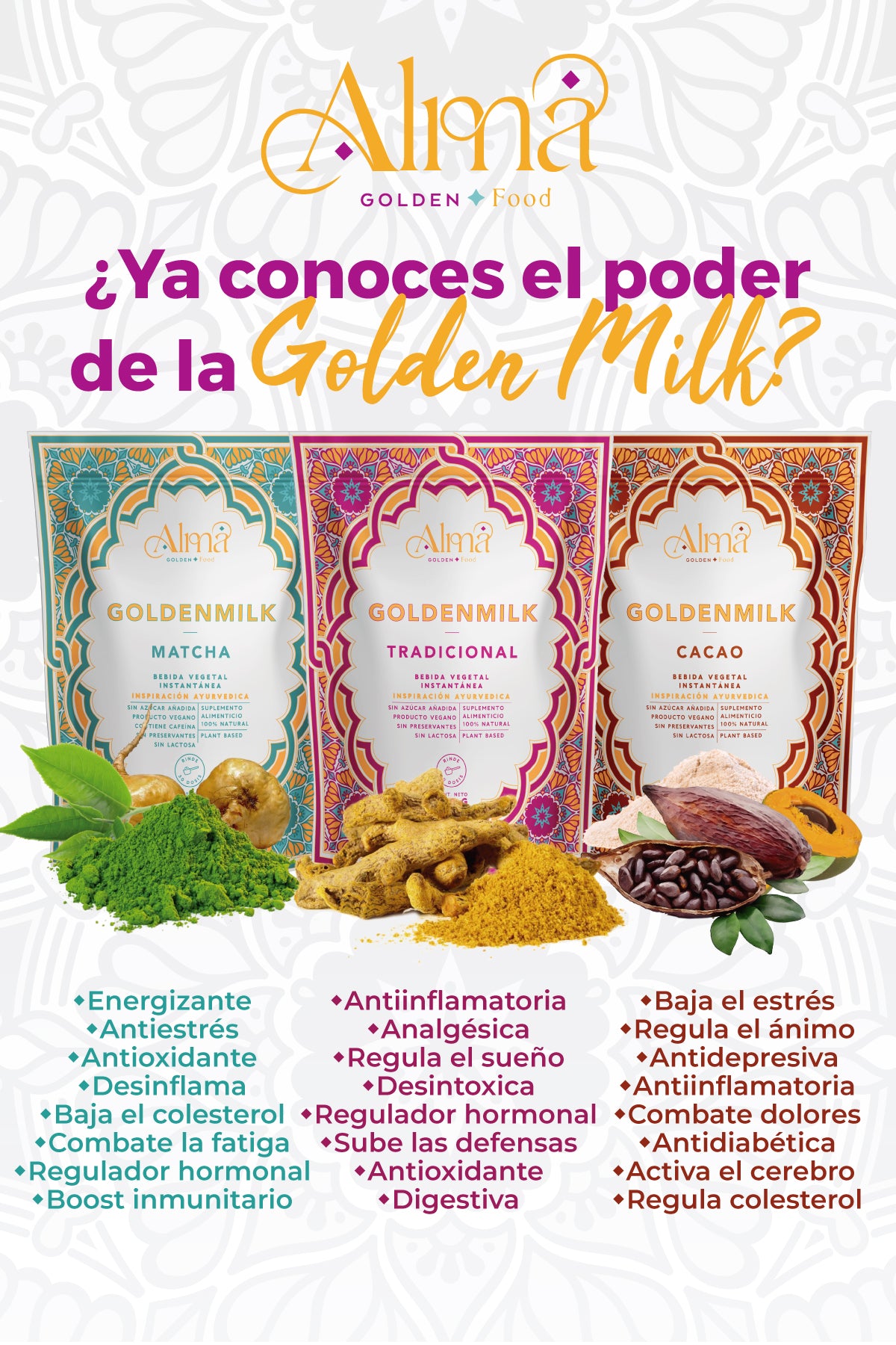 Trío Leche Dorada Golden Milk 240 gr