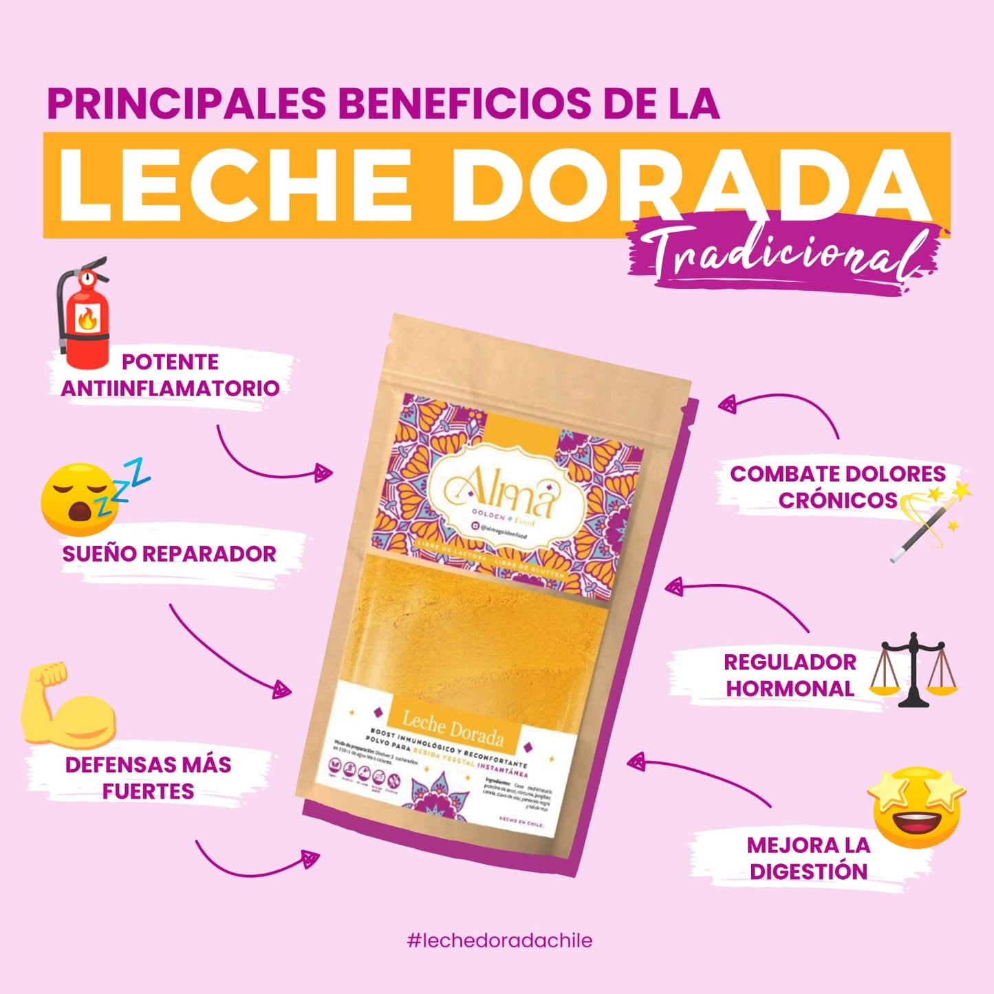 Leche Dorada Golden Milk Tradicional 80 gr.