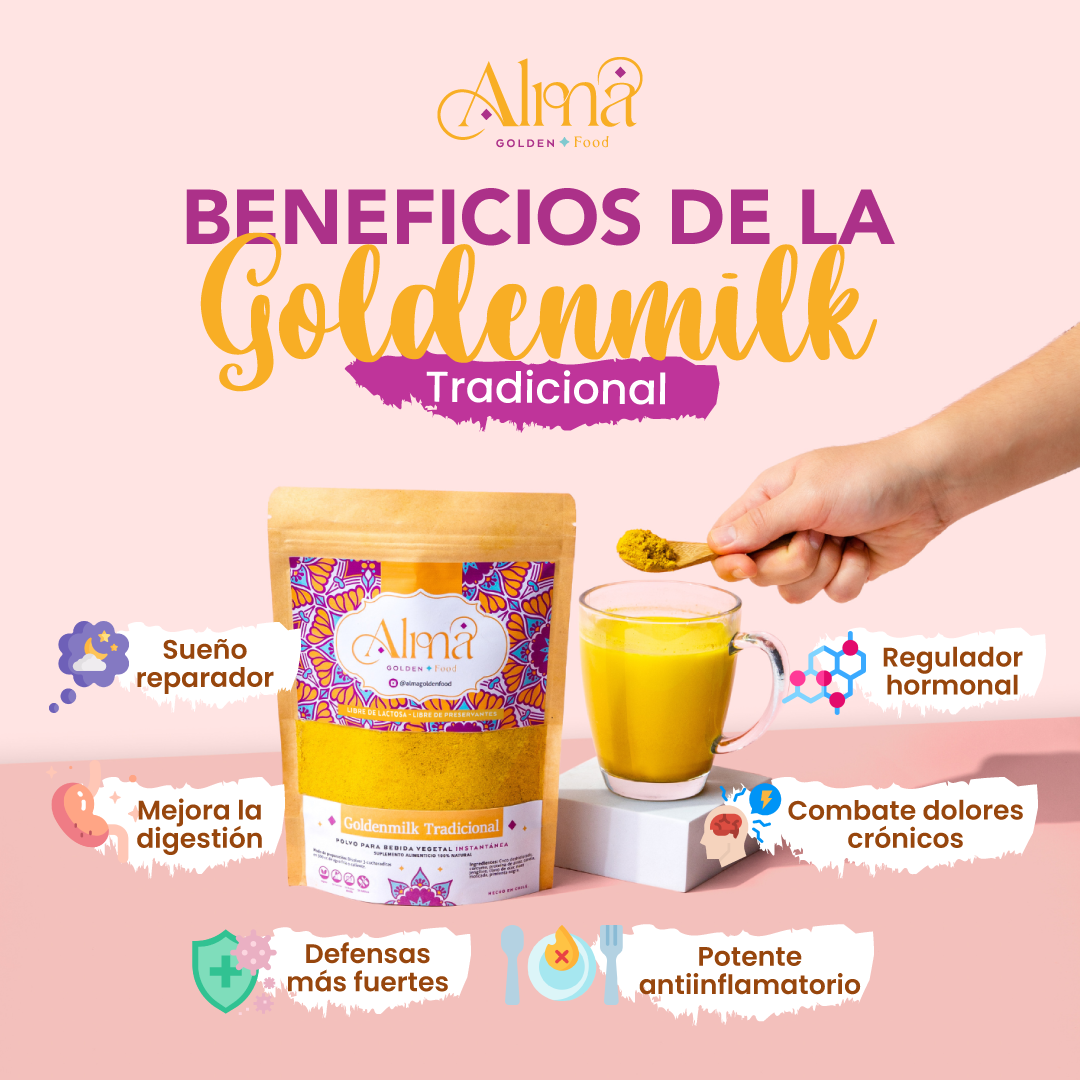 Leche Dorada Golden Milk Tradicional formato promocional 80 gr.