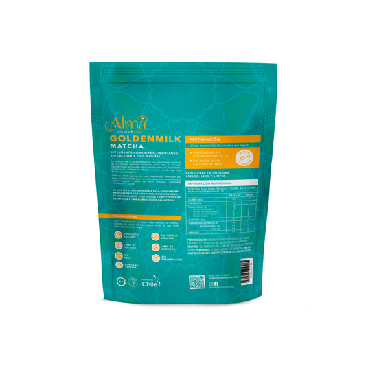 Golden Milk Matcha 80 gr. Leche Dorada
